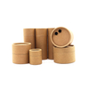 Tubo cilíndrico redondo de cartón ecológico de papel Kraft personalizado con agitador superior, tubo de papel, contenedor de sal y especias, embalaje de polvo