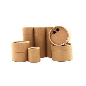 Tubo cilíndrico redondo de cartón ecológico de papel Kraft personalizado con agitador superior, tubo de papel, contenedor de sal y especias, embalaje de polvo