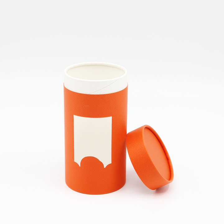 Embalaje de ropa personalizado respetuoso con el medio ambiente, caja cilíndrica de cartón, tubo de papel con ventana para camisetas, ropa interior, calcetines, toalla