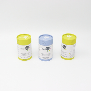 Caja cilíndrica de cartón para limpiador personalizado ecológico, embalaje de tubo de papel para muebles, detergente multiusos para Windows