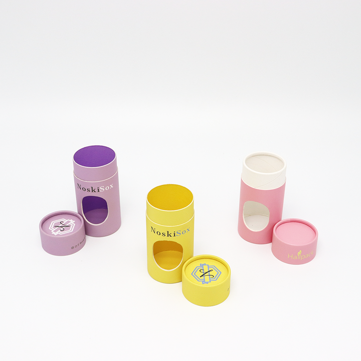 Tubo de papel de empaquetado de la caja del cilindro de la cartulina de la ropa de encargo respetuosa del medio ambiente con la ventana