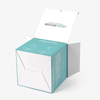 Caja de perfume cosmética plegable, biodegradable, respetuosa con el medio ambiente, con logotipo personalizado, pequeña caja de regalo de embalaje de barra de jabón de papel Kraft