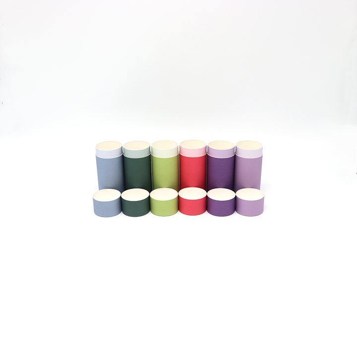 Tubo de encargo amistoso del papel de la caja del cilindro de la cartulina de la categoría alimenticia de Eco que empaqueta para el té del café