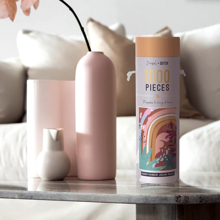 Caja de tubo redondo de impresión personalizada, embalaje de papel Kraft ecológico para velas, embalaje de tubo de cartón artesanal de rompecabezas a la moda