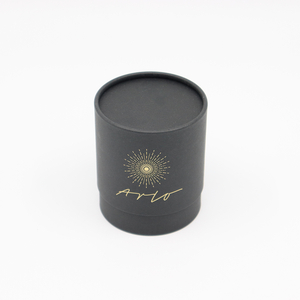 Tubo de papel de empaquetado de encargo respetuoso del medio ambiente de la caja del cilindro de la cartulina del regalo y del arte que empaqueta para la vela