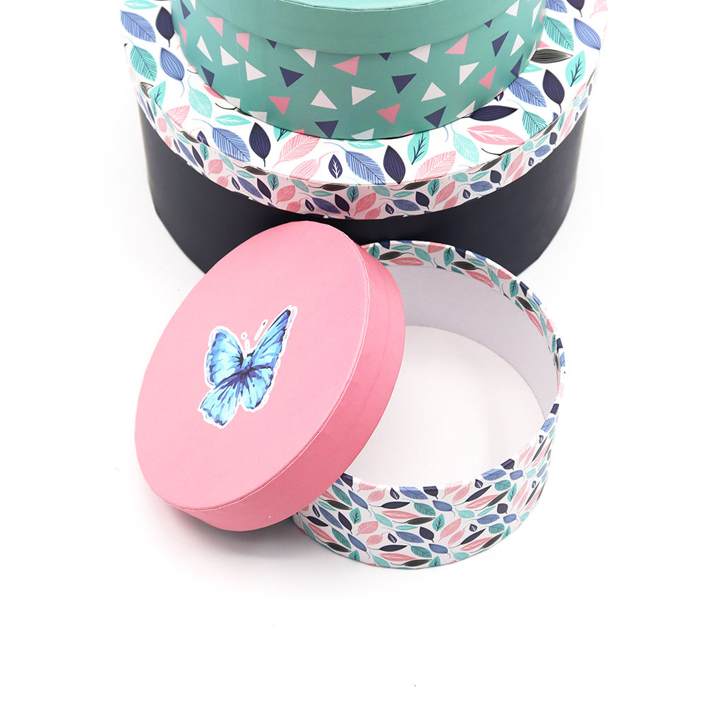 Caja de tubo cilíndrico de borde plano con impresión de logotipo personalizado, papel de regalo de cartón rígido, embalaje de tubo de papel cosmético para alimentos