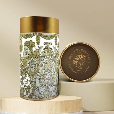 Tubo de papel de cartón cilíndrico para embalaje de café, bebida, jugo, champán y tequila, duradero y resistente