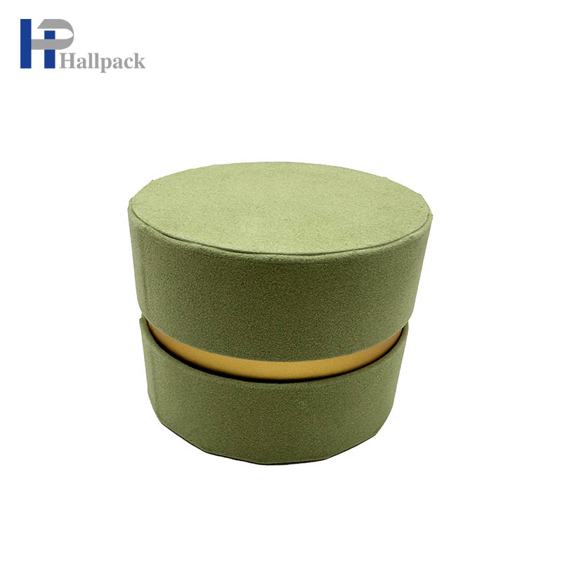 Empaquetado redondo de encargo amistoso del tubo del papel del bote de la cartulina de la categoría alimenticia de Eco