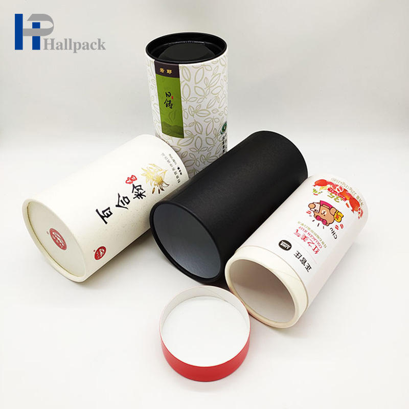 Tubo de papel redondo para embalaje de té y café, tubo de núcleo de papel Kraft transparente