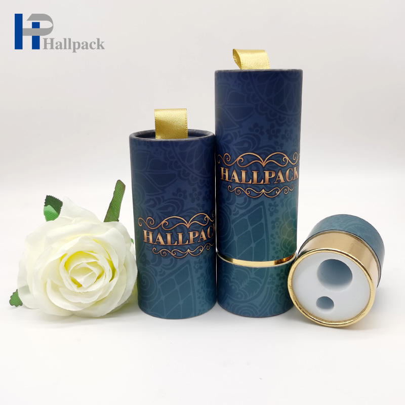 Tubo cosmético a todo color amistoso del papel de la botella de aceite esencial del tubo del papel de impresión de Eco