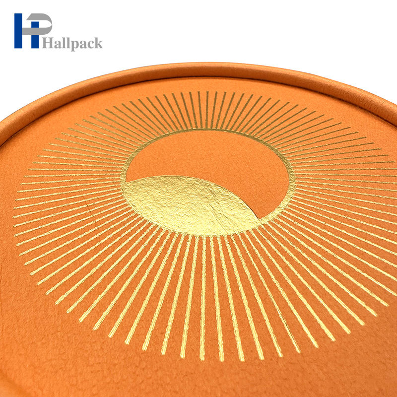 Tubo de papel de empaquetado reciclado portátil del Mooncake del embalaje de papel de la comida con la cadena