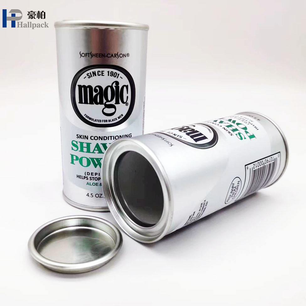 Personalizar la impresión de tubos de papel de forma redonda de cartón artesanal biodegradable con cubierta de hierro