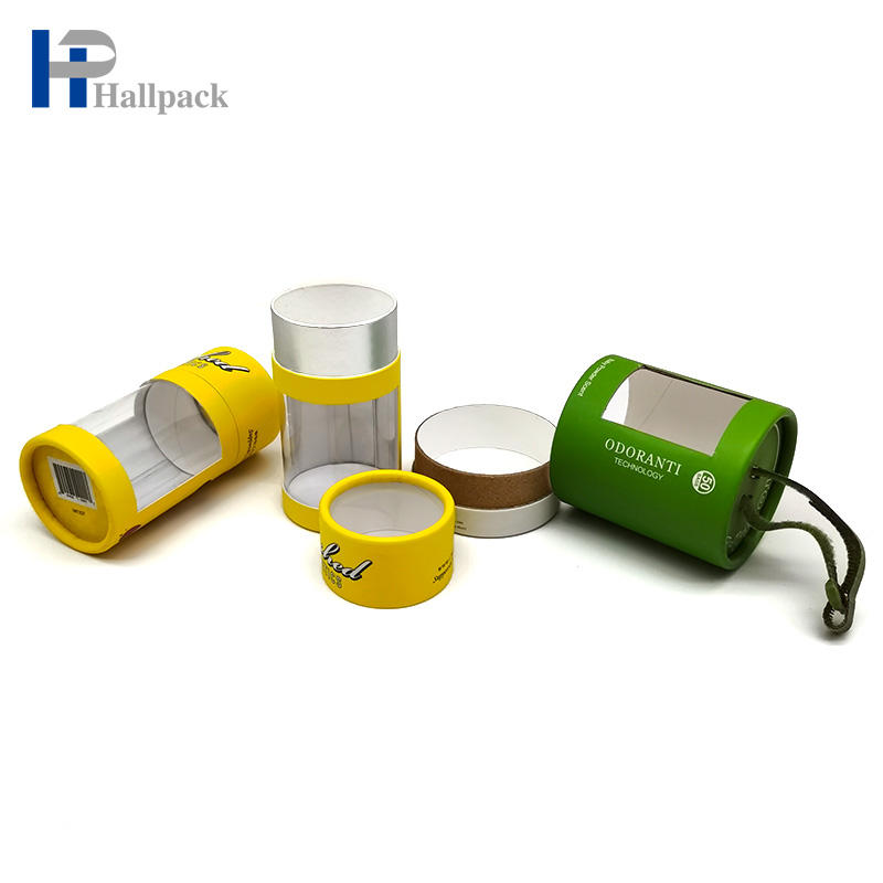 Tubo viejo del papel del desodorante de la especia del paño del cilindro con la ventana del Pvc