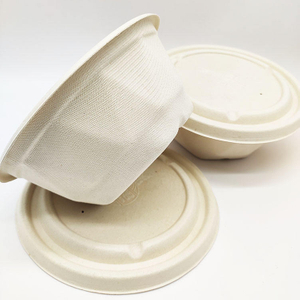 Envases de comida disponibles seguros de la pulpa de papel de la cubierta de la caña de azúcar de la fuente de la fábrica