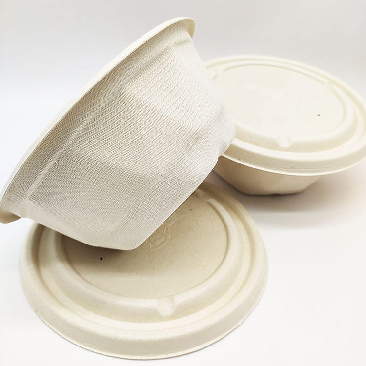 Envases de comida disponibles seguros de la pulpa de papel de la cubierta de la caña de azúcar de la fuente de la fábrica