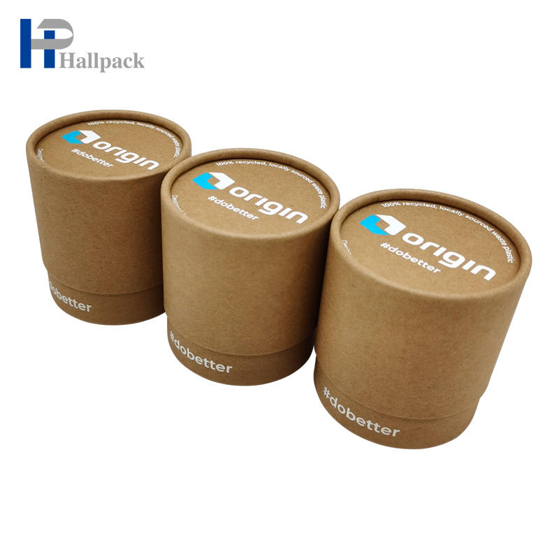 Tubos cosméticos de papel biodegradables Tubo de papel Kraft en blanco