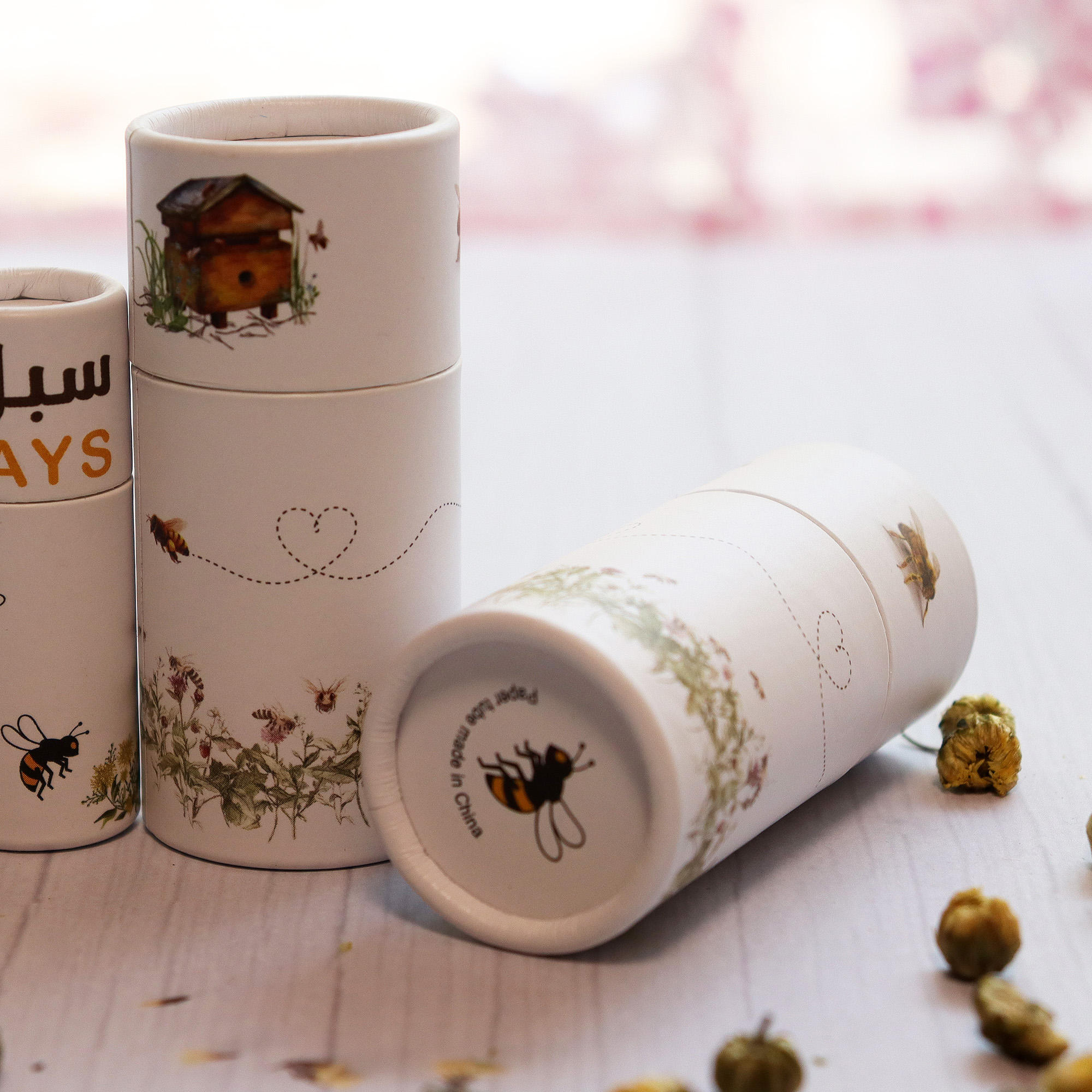 Firstsail diseño personalizado grano de té suelto cilindro inteligente cartón respetuoso con el medio ambiente café de calidad alimentaria tubo de papel de embalaje