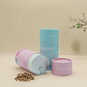 Embalaje de tubos de papel para té suelto Coffee Food Grade Paperboard Logotipo personalizado