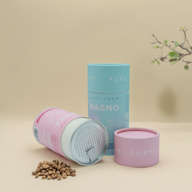 Embalaje de tubos de papel para té suelto Coffee Food Grade Paperboard Logotipo personalizado