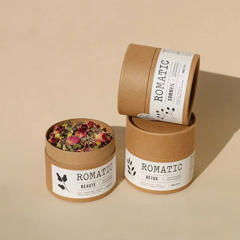 Tubos de embalaje de embalaje de tubo de cartón biodegradable ecológico