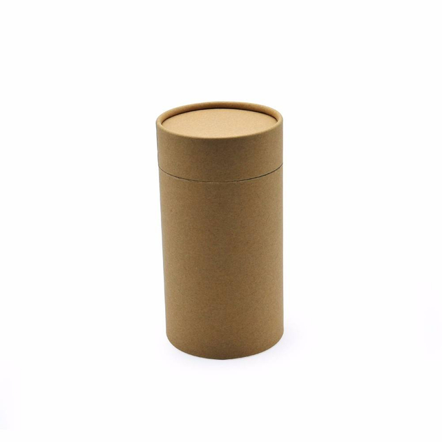 Cajas organizadoras rígidas redondas de papel reciclado de alta calidad, conjunto de tubos de papel, tubo de cartón redondo personalizado, cilindro de embalaje de té