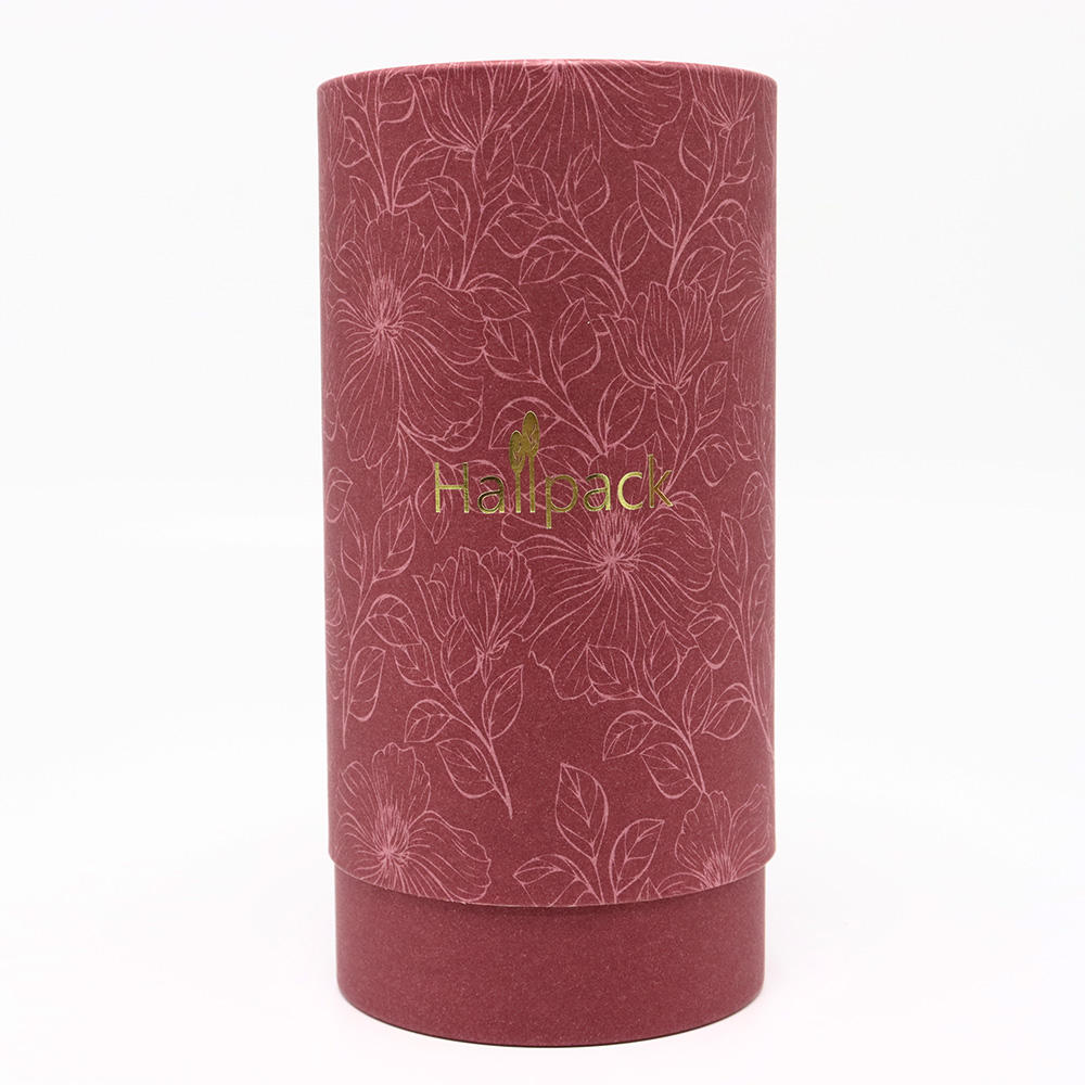 Cartón Kraft reciclable para almacenamiento, cajas de tubos de embalaje de camisetas, papel artesanal en relieve redondo biodegradable