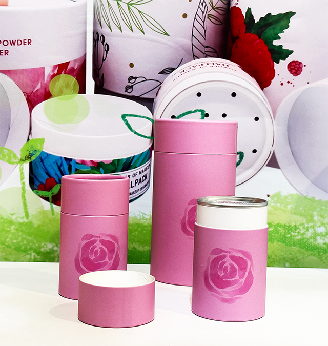 Paquete despegable fácil personalizado biodegradable Hallpack para embalaje de cilindro de papel para café, té y chocolate