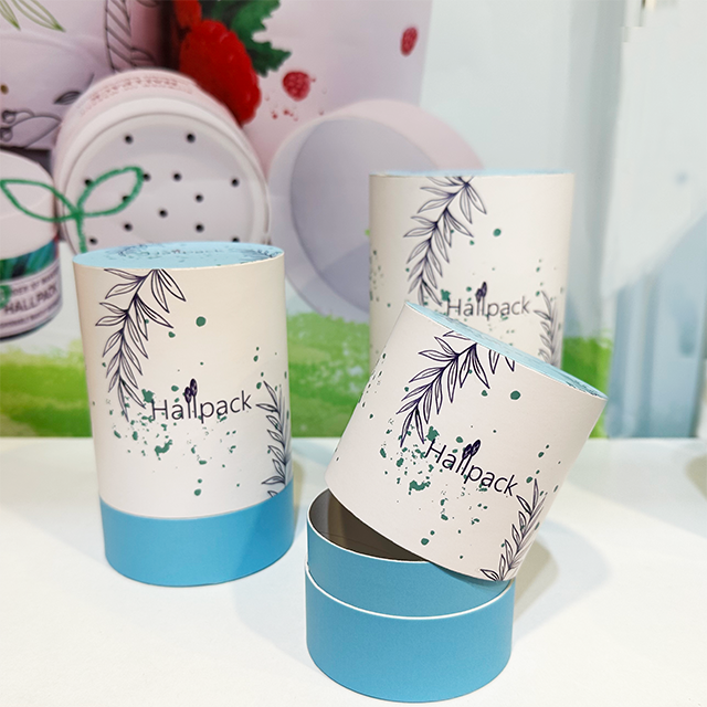 Embalaje de papel Kraft de borde plano ecológico Hallpack para embalaje de tubos de cartón artesanales de rompecabezas de moda para velas