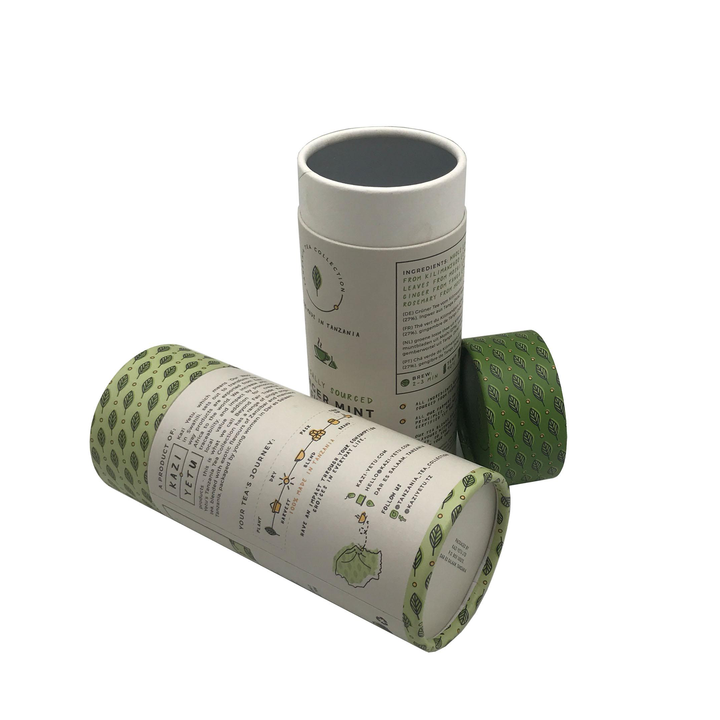 Tubo de empaquetado famoso del papel del regalo de la caja de cartón del papel de impresión en color de la categoría alimenticia
