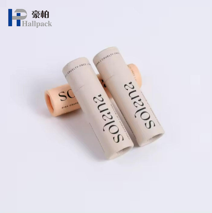 Tubo push-up de barra de loción ecológica, tubo de lápiz labial de cartón profesional personalizado