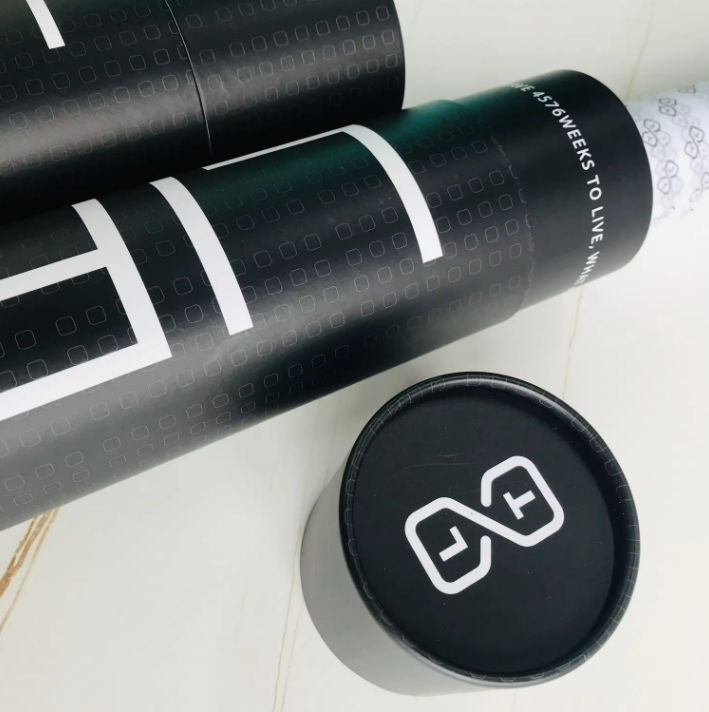 Tubos de papel de calidad alimentaria Kraft personalizados, tubo de envío de cartón, tubo de papel cilíndrico redondo