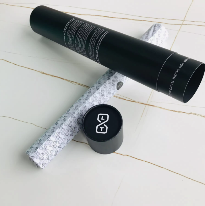 Tubos de papel de calidad alimentaria Kraft personalizados, tubo de envío de cartón, tubo de papel cilíndrico redondo