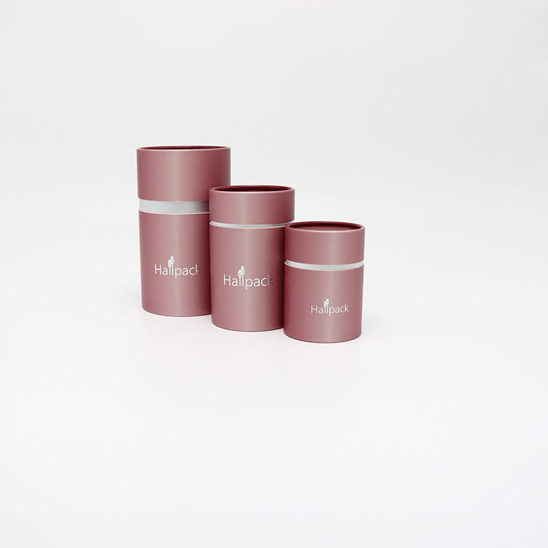Caja de tubo de papel de empaquetado del tarro cosmético de Kraft biodegradable de la crema de la cartulina del cilindro redondo de encargo