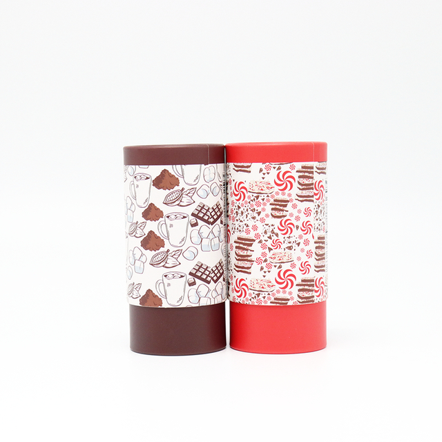 Tubo de papel de caja cilíndrica de cartón de embalaje de calidad alimentaria personalizado respetuoso con el medio ambiente para pan, pastel, galleta, chocolate