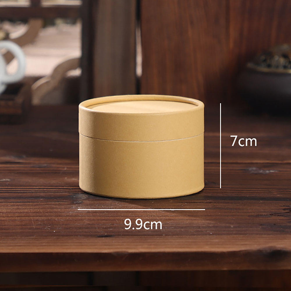 Envasado de cilindro redondo de tubo de papel Kraft personalizado de calidad alimentaria biodegradable para polvo de proteína de té y granos de café