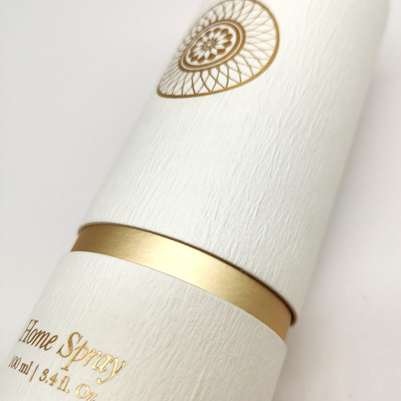 Caja cilíndrica de papel Kraft de lujo, gran oferta, personalizada para velas de aceite de Perfume y aceites esenciales, embalaje de tubos de papel