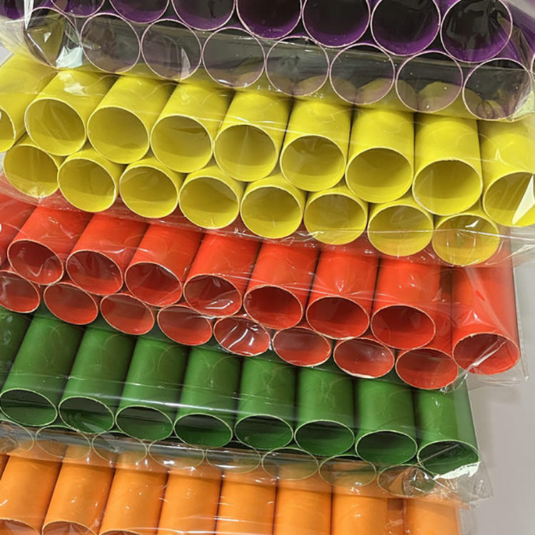 Tubos de rollo de papel artístico biodegradables, ecológicos, de colores, 2 pulgadas, 54mm, tubos artesanales de papel coloridos hechos a mano