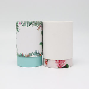 Caja de encargo amistosa del cilindro de la cartulina de la categoría alimenticia de Eco con el tubo de papel de la cubierta metálica que empaqueta para el té del café de las nueces