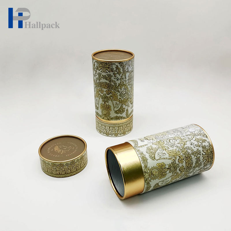 Tubos de té Kraft de papel ecológico, caja de tubos de papel de 30ml para productos cosméticos redondos para el hogar/cosméticos/alimentos/regalos y manualidades, se acepta 500 Uds.
