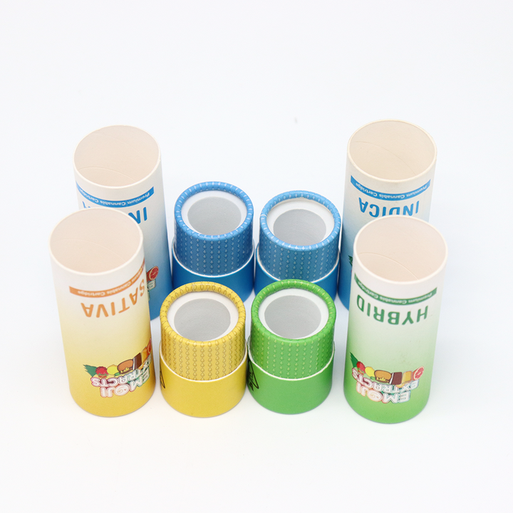 Embalaje cosmético personalizado de alta calidad, caja cilíndrica de cartón, embalaje de tubo de papel para botella de perfume, aceite esencial