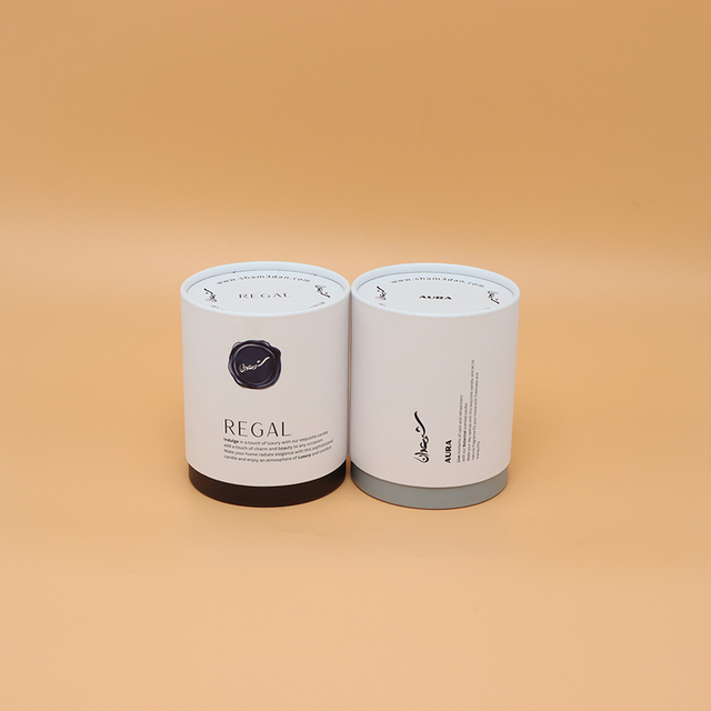 Tubo de papel de empaquetado de la caja del cilindro de la cartulina del arte de encargo respetuoso del medio ambiente que empaqueta para la vela