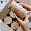 Lata de papel de impresión personalizada, diseño de cilindro, té, galletas, cereales, regalo, embalaje de cartón, caja redonda, tubo de papel de galleta en polvo de Chocolate