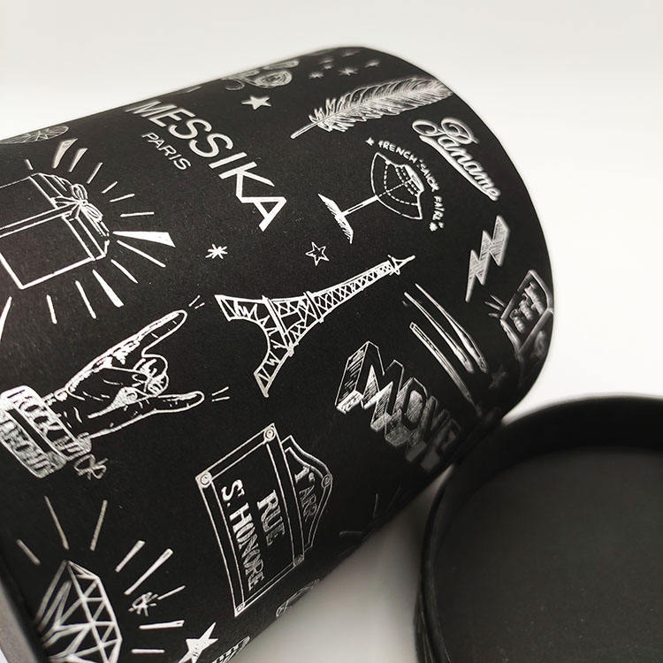 Embalaje de tubo de latas de papel de cilindro redondo