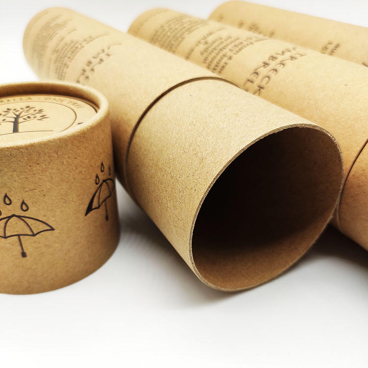 Tubo de embalaje de paraguas Kraft completo más barato personalizado con impresión
