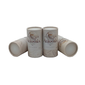 Perfume biodegradable del diseño del paquete del tubo del papel del cilindro de la cartulina de Kraft para el regalo