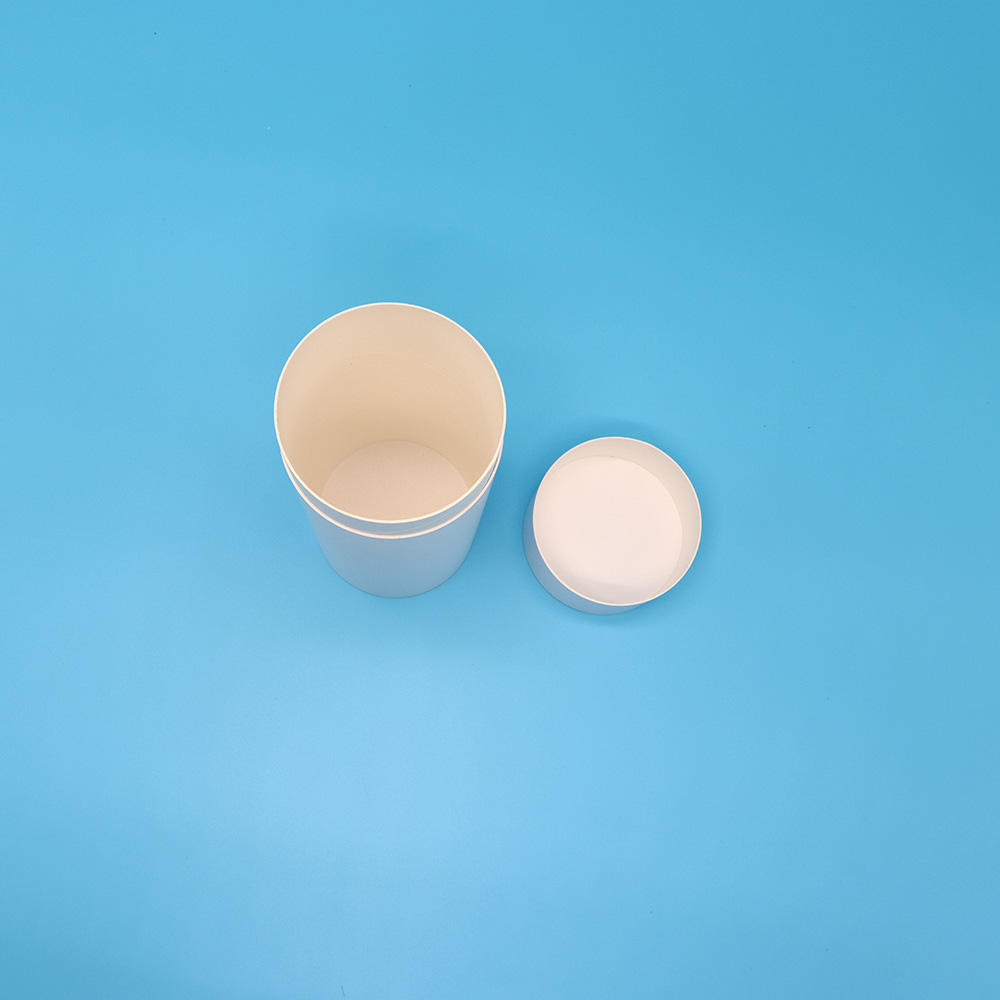 Impresión personalizada Envasado de alimentos Caja cilíndrica de cartón Embalaje Tuerca Café Té Tubo de papel Embalaje Blanco