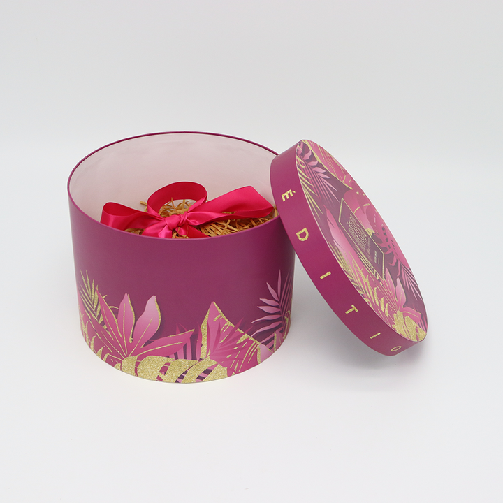 Caja cilíndrica de cartón personalizada respetuosa con el medio ambiente, tubo de papel, embalaje para cuidado de la piel, perfume, flores, regalo de vacaciones, regalo de cumpleaños
