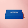 Caja de papel cuadrada tipo cajonera de marca personalizada, papel de regalo cuadrado, estampado de lámina dorada, relieve, laminación mate, revestimiento UV