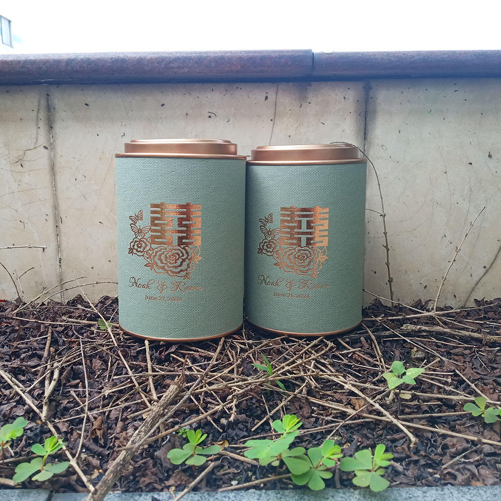 Cilindro redondo impreso personalizado, contenedores de almacenamiento de cartón, cubierta metálica para café, té, envasado de alimentos, cilindro redondo de papel