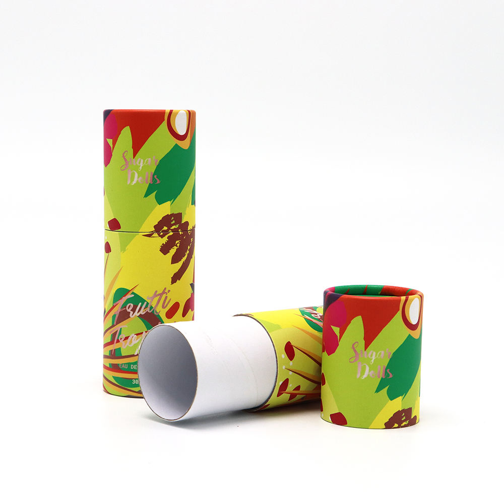 Tubo cilíndrico de papel Kraft de alta calidad, tubo de papel para embalaje, tubo de papel Kraft para emulsión de aceite esencial de Perfume, embalaje de 30ml
